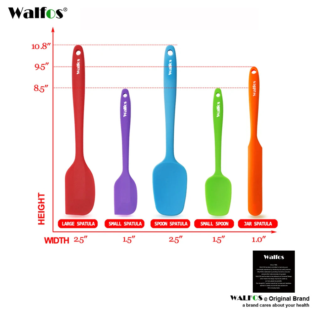 5-Piece Premium Silicone Kitchen Utensil Set
