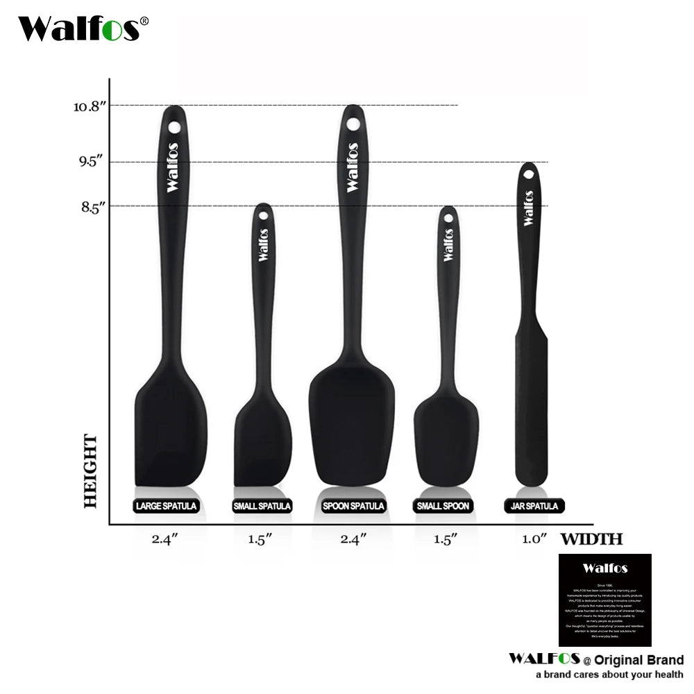 5-Piece Premium Silicone Kitchen Utensil Set