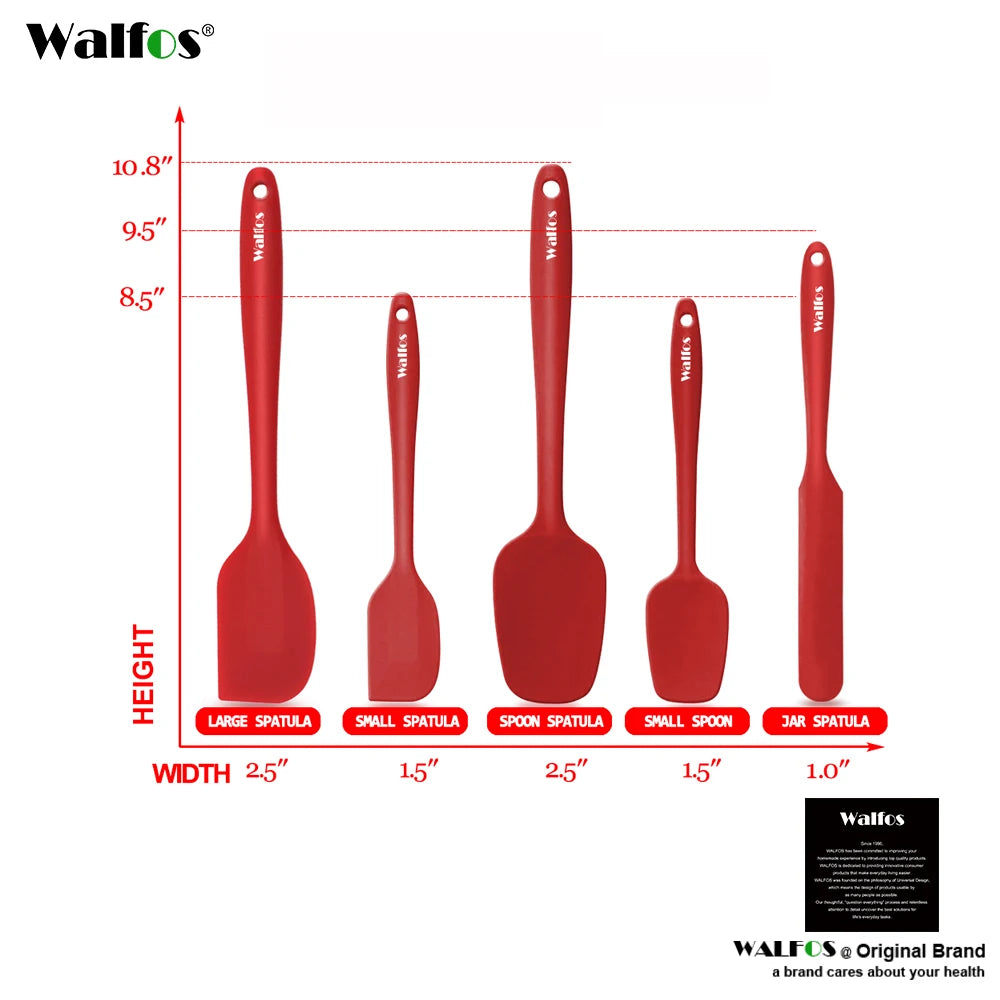 5-Piece Premium Silicone Kitchen Utensil Set