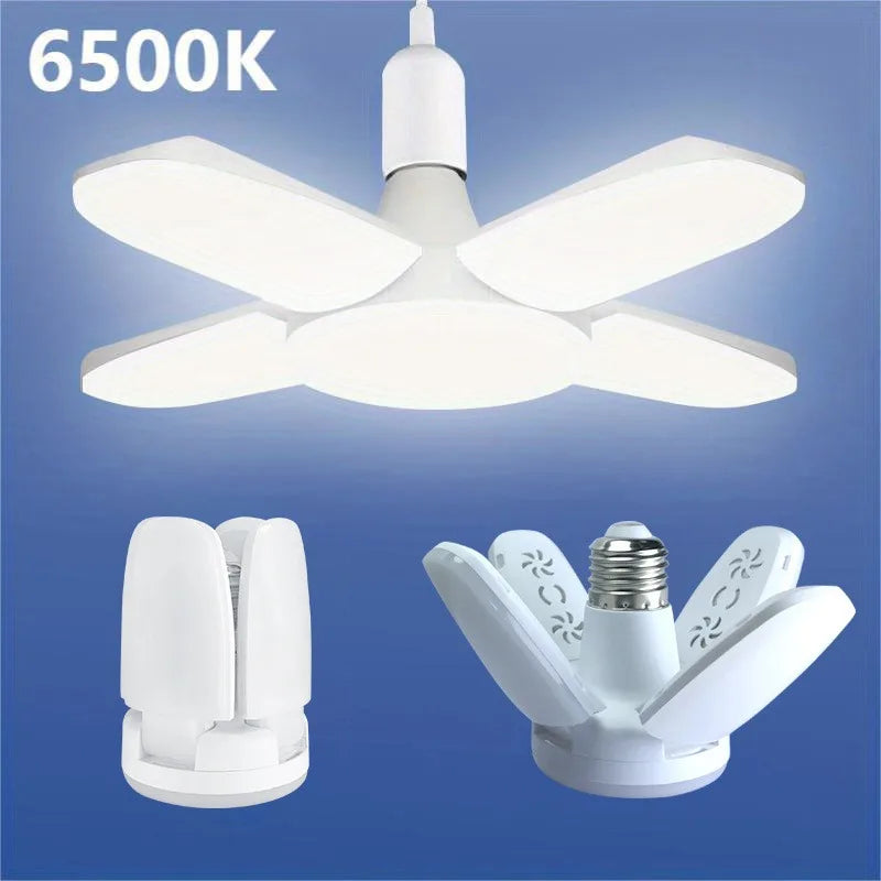 Foldable Fan-Shape E27 LED Ceiling Light Bulb