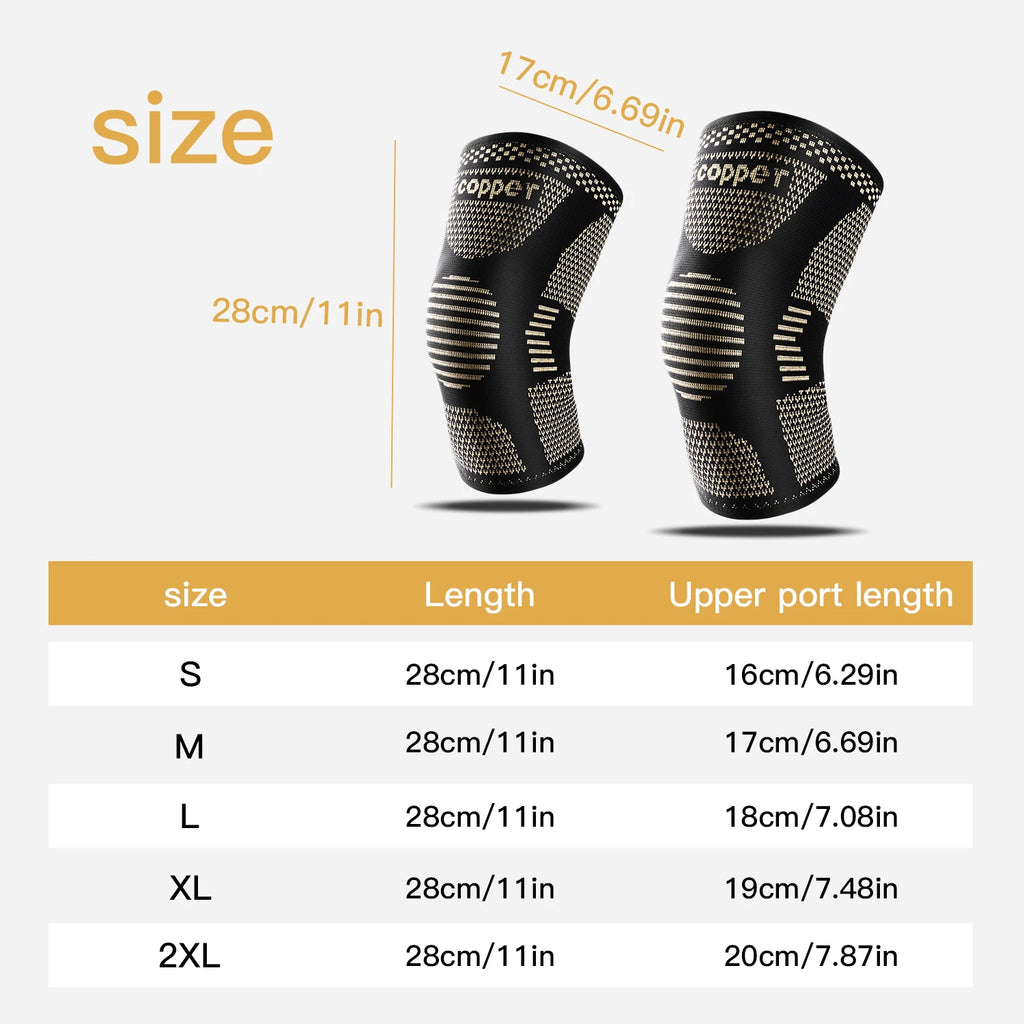 Copper Compression Knee Brace