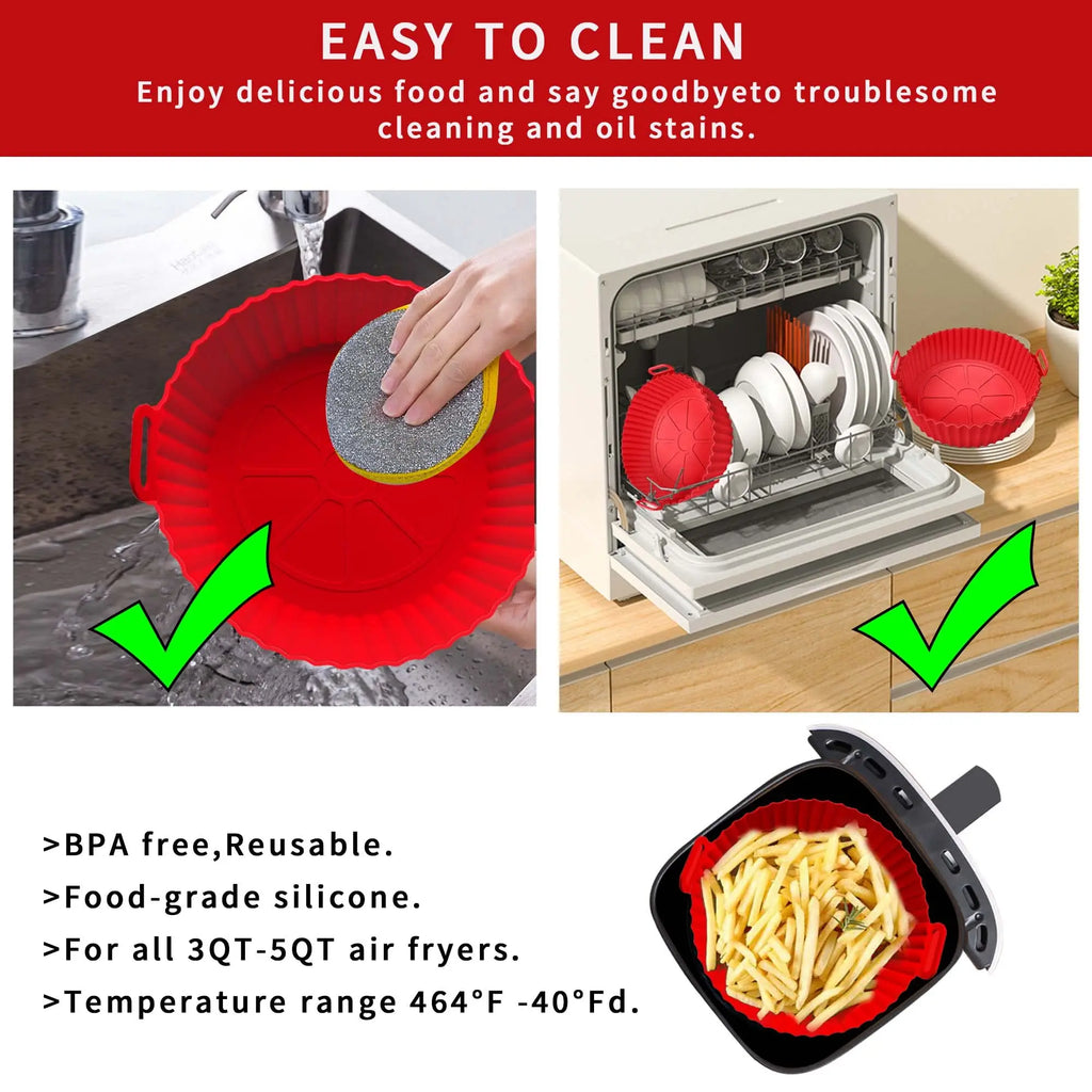 Reusable Silicone Air Fryer Liner Pot