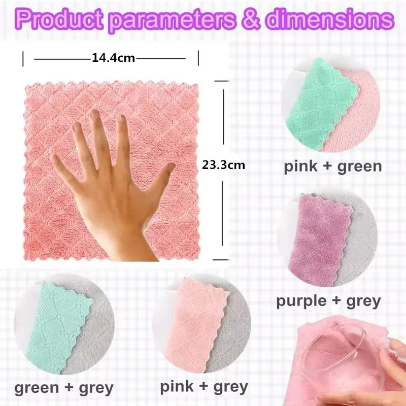 Ultra-Absorbent Microfiber Cleaning Cloth Set