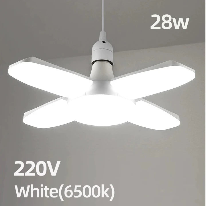 Foldable Fan-Shape E27 LED Ceiling Light Bulb