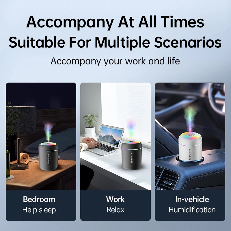 Compact LED Essential Oil Diffuser