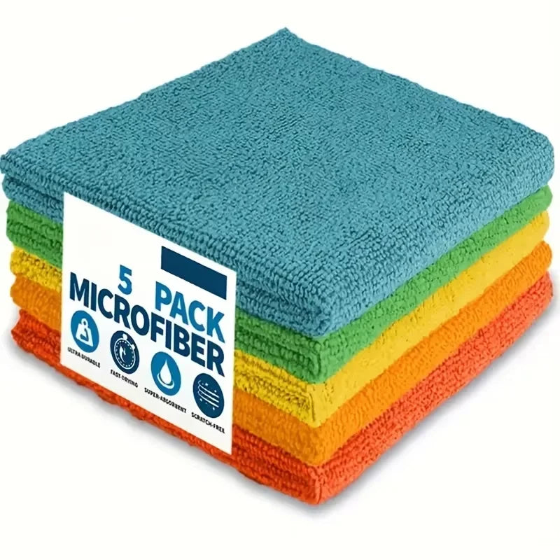 Ultra-Absorbent Microfiber Cleaning Cloth Set