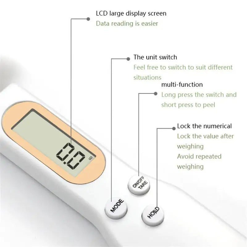 Digital Kitchen Measuring Spoon Scale