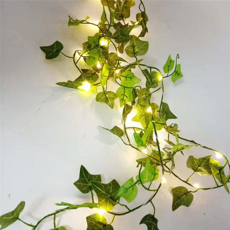 LED Artificial Ivy Leaf String Lights