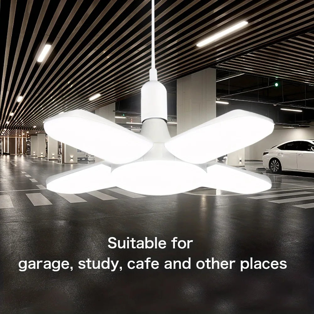 Foldable Fan-Shape E27 LED Ceiling Light Bulb