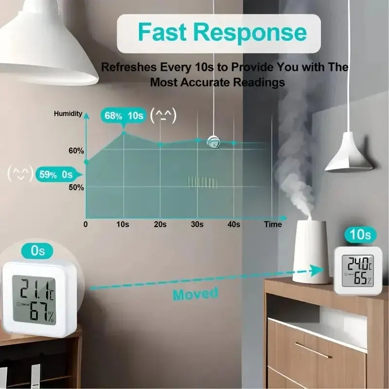 Indoor Mini Temperature and Humidity Meter,