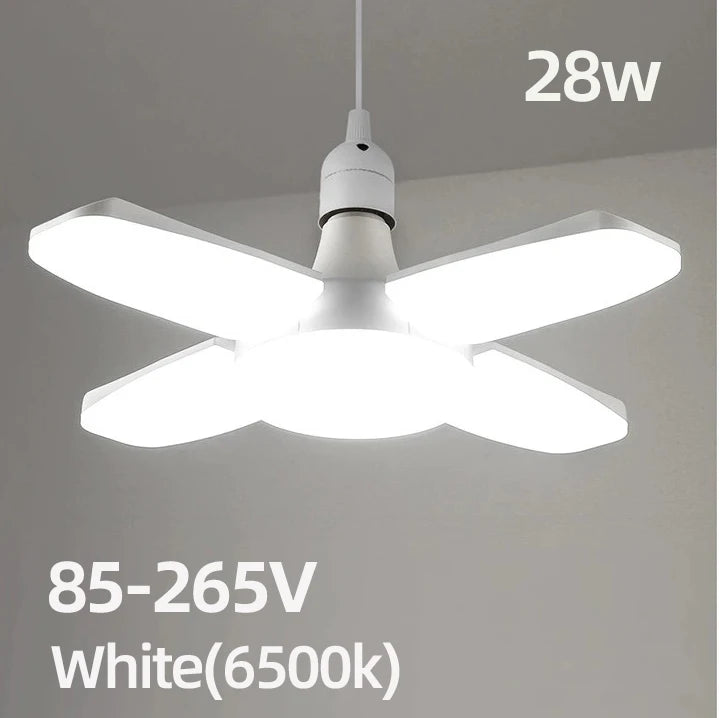 Foldable Fan-Shape E27 LED Ceiling Light Bulb