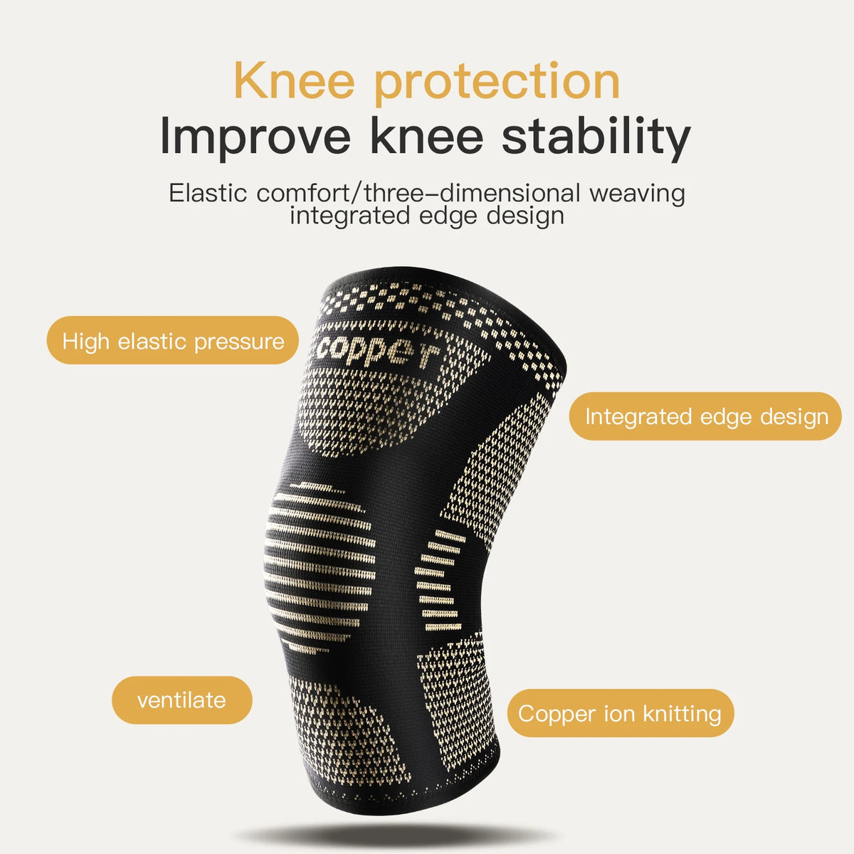 Copper Compression Knee Brace