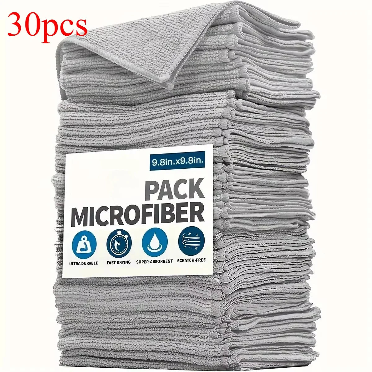 Ultra-Absorbent Microfiber Cleaning Cloth Set