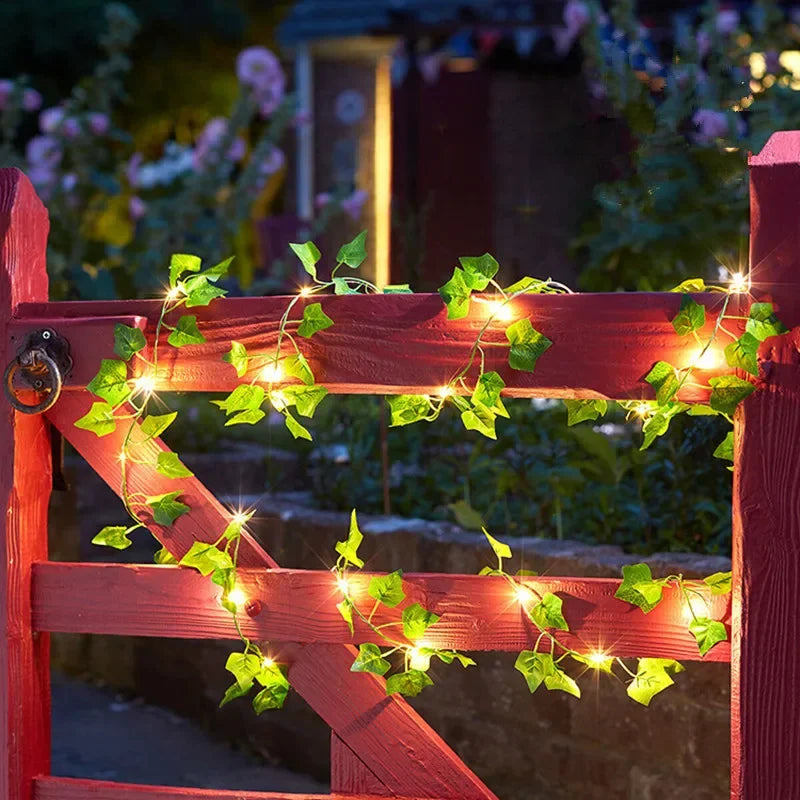 LED Artificial Ivy Leaf String Lights