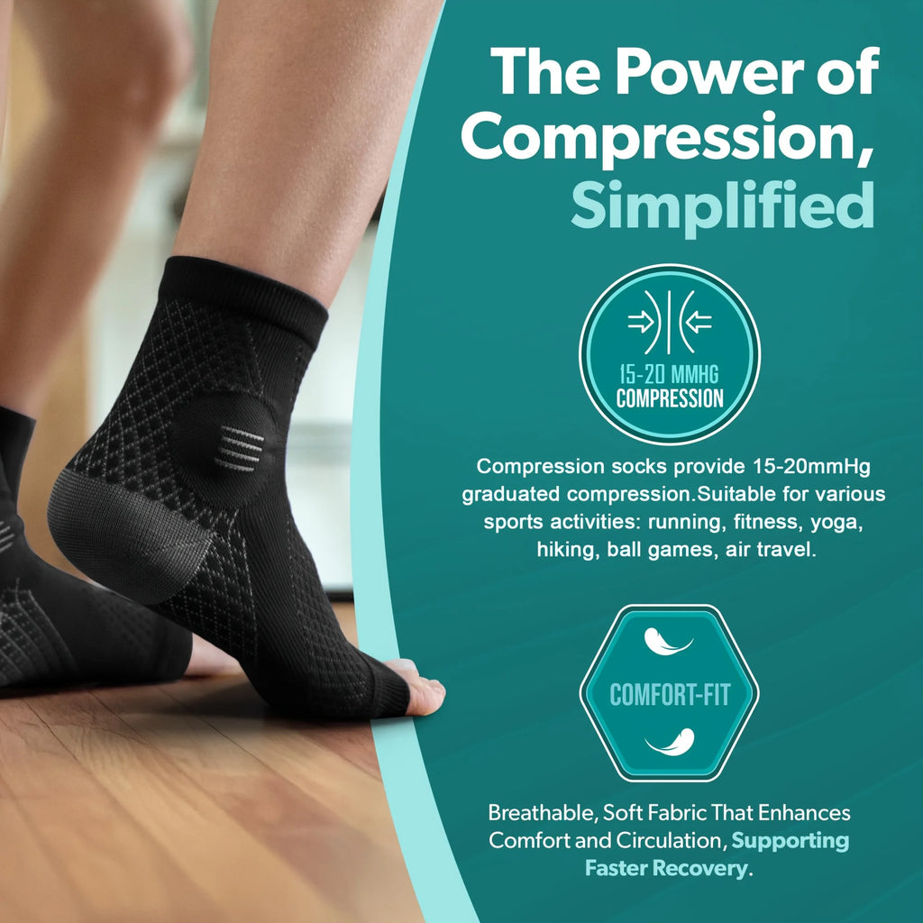 Ankle Compression Socks (1 Pair)