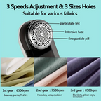 Fabric Shaver with LED Display 3-in-1 Rechargeable